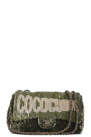 FWRD Renew Chanel Coco Cuba Sequins Single Flap Bag in Multicolor