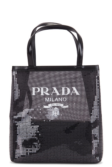 Prada Rete Paillettes Tote Bag