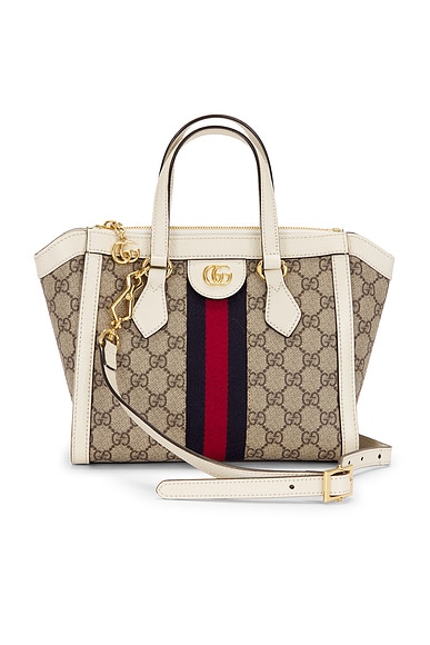 FWRD Renew Gucci Ophidia Tote Bag in Brown