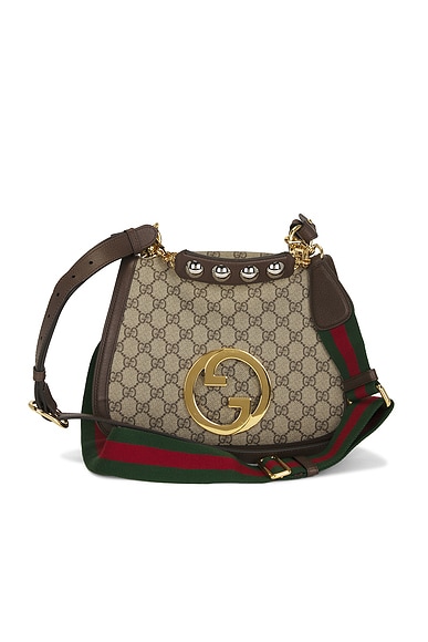 FWRD Renew Gucci Blondie NM Shoulder Bag in Brown