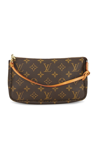 FWRD Renew Louis Vuitton Monogram Pochette Accessoires Shoulder Bag in Brown