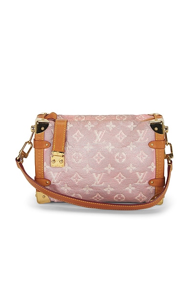 FWRD Renew Louis Vuitton Monoglam Side Trunk MM Shoulder Bag in Rose