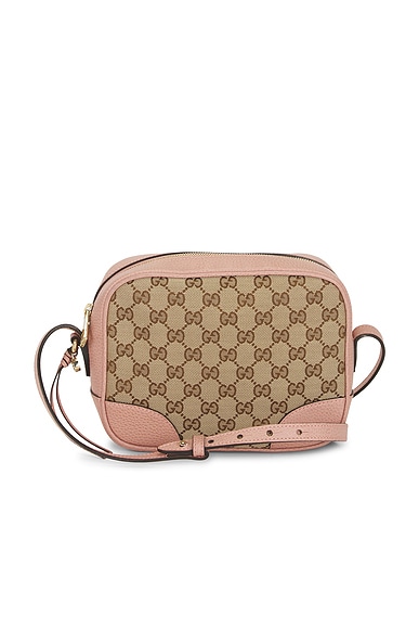FWRD Renew Gucci Mini Bree Messenger Bag in Brown