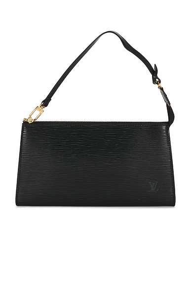 FWRD Renew Louis Vuitton Epi Pochette Accessoires 24 Shoulder Bag in Black