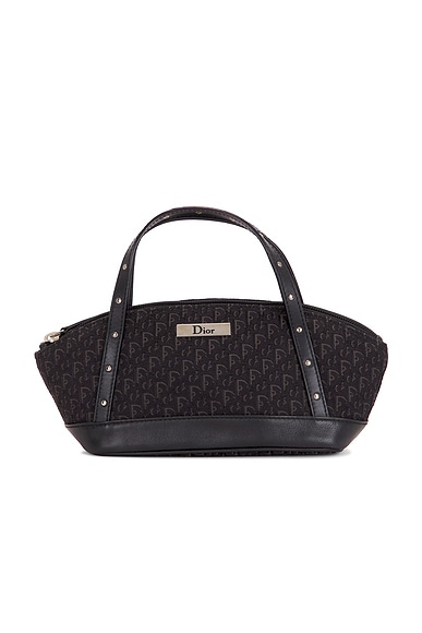 FWRD Renew Dior Trotter Mini Street Chic Handbag in Black