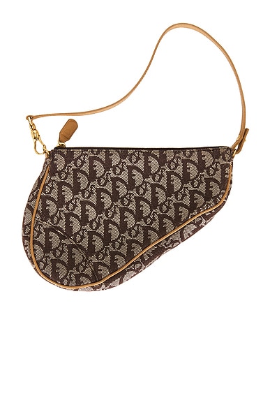 FWRD Renew Dior Diorissimo Pochette Saddle Bag in Brown