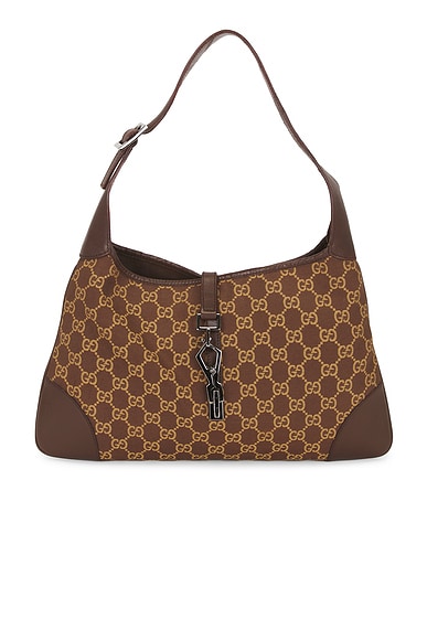 FWRD Renew Gucci Jackie Kandinsky Hobo Bag in Brown