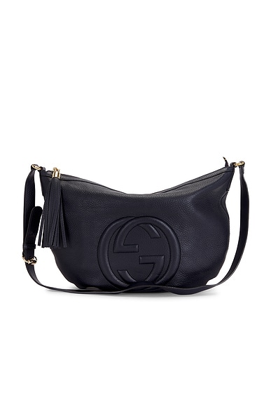 FWRD Renew Gucci Soho Messenger Bag in Blue
