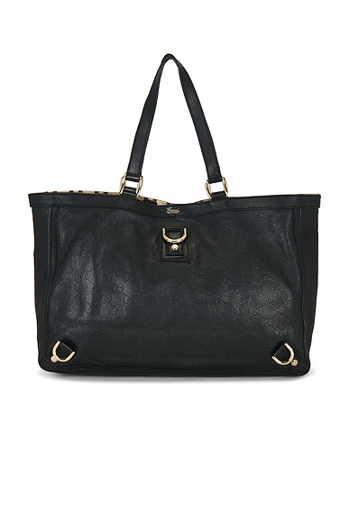 FWRD Renew Gucci Abbey Tote Bag in Black