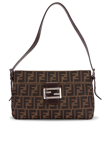 Fendi Zucca Baguette Shoulder Bag