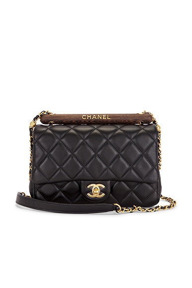 Chanel Lambskin Small Wenge Wood Flap Bag