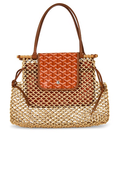 FWRD Renew Goyard Aligre Handbag in Orange & Brown