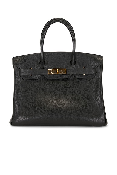 FWRD Renew Hermes Ardennes Birkin 30 Retourne Handbag in Noir