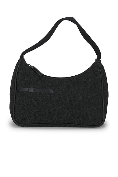 FWRD Renew Prada Sport Hobo Bag in Black