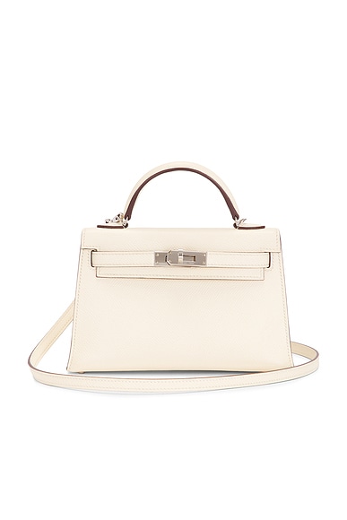 FWRD Renew Hermes Epsom Kelly 20 Handbag in Nata