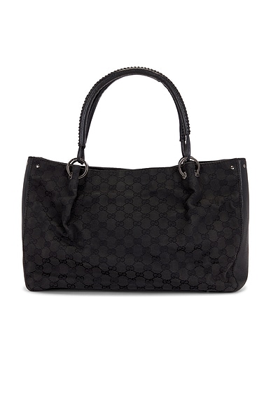 FWRD Renew Gucci Tote Bag in Black