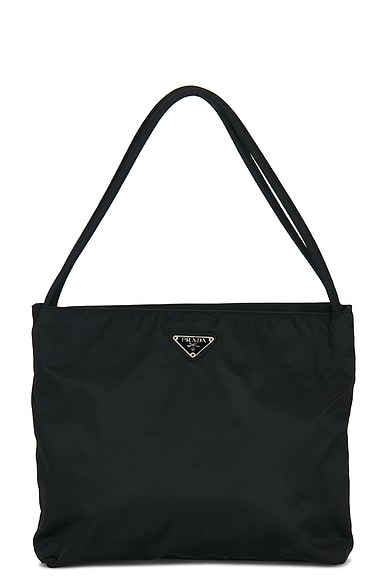 FWRD Renew Prada Tessuto Tote Bag in Black