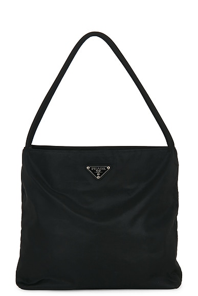 FWRD Renew Prada Tessuto Tote Bag in Black