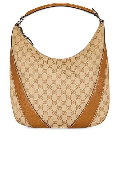 FWRD Renew Gucci Hobo Bag in Brown