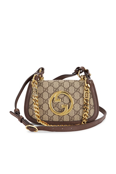 FWRD Renew Gucci Blondie NM Shoulder Bag in Beige