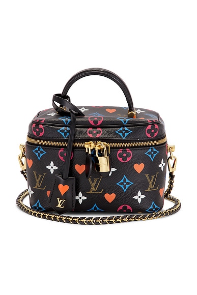 FWRD Renew Louis Vuitton Limited Edition Game On Monogram  Vanity PM Handbag in Black