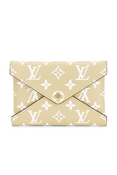 FWRD Renew Louis Vuitton Limited Edition Monogram Giant Kirigami MM Pochette in Beige