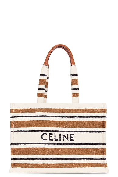 FWRD Renew Celine Cabas Thais Tote Bag in Brown & Neutral