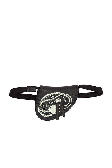 FWRD Renew Dior X Cactus Jack Mini Saddle Bag in Black