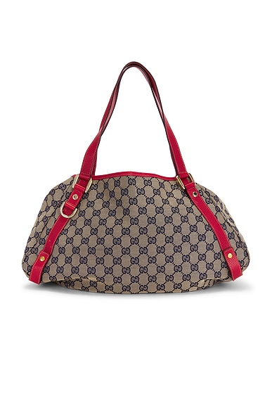 FWRD Renew Gucci Abbey Tote Bag in Blue