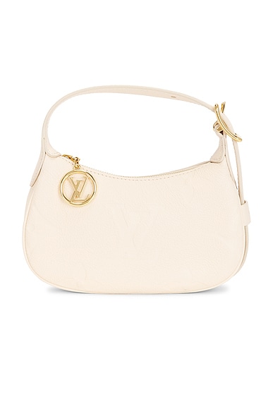 FWRD Renew Louis Vuitton Empreinte Giant Monogram Mini Moon Shoulder Bag in Yellow