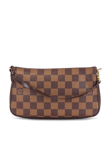 FWRD Renew Louis Vuitton Damier Ebene Navona Pochette Accessoires Shoulder Bag in Brown