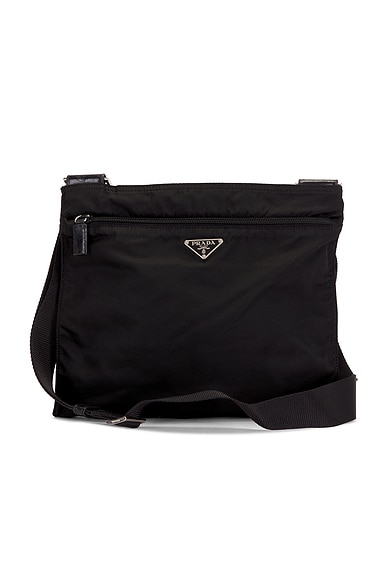 Prada Tessuto Flat Messenger Bag