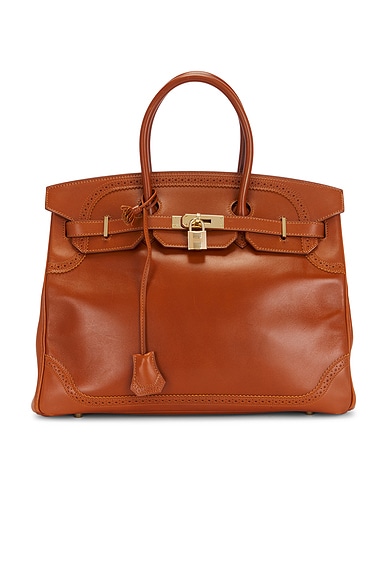 Hermes Tadelakt Ghillies Birkin 35 Handbag