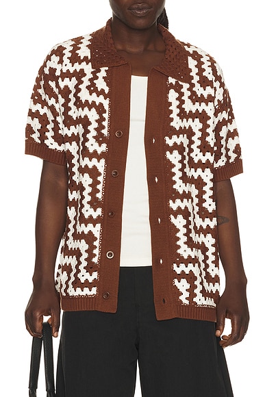 Pinto Cotton Crochet Cardigan