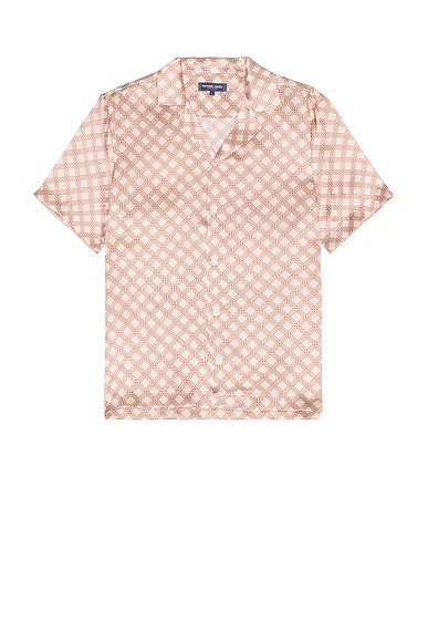 Frescobol Carioca Roberto Shirt in Salmon Pink