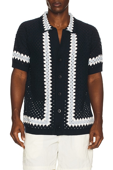 Marques Crochet Cardigan Shirt