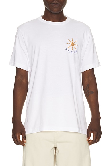 Dinis Cotton Sol E Mar Print T-Shirt