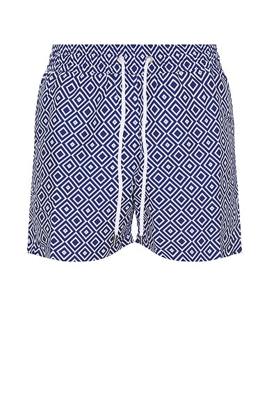 Frescobol Carioca Rio Swim Short in Angra Print