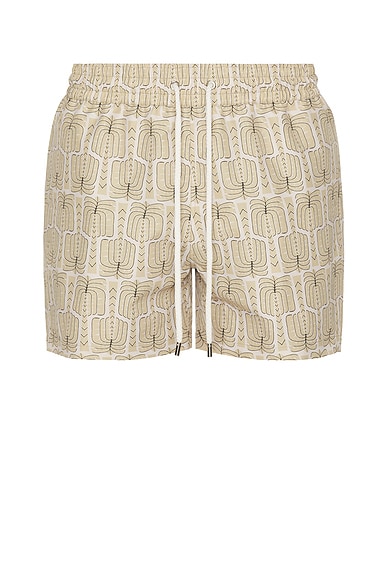 Frescobol Carioca Rio Swim Short in Dried Moss