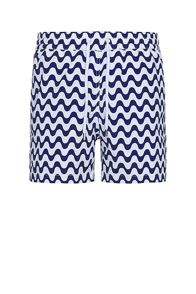 Frescobol Carioca Copacabana Sport Swim Shorts in Navy Blue