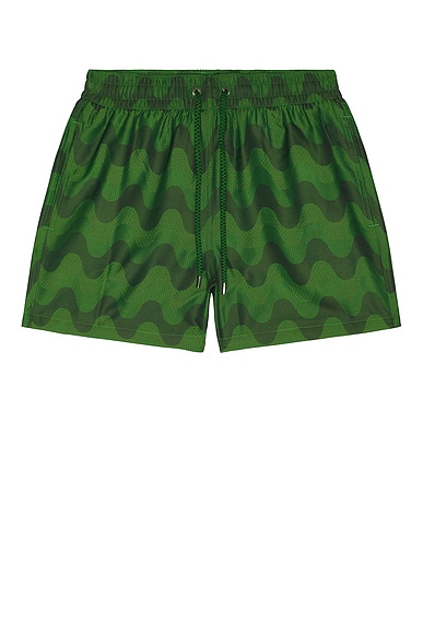 Rio Swim Short Raffia Copa Jacquard Print