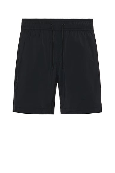 Shop Frescobol Carioca Salvador Elasticated Swimshorts In Black