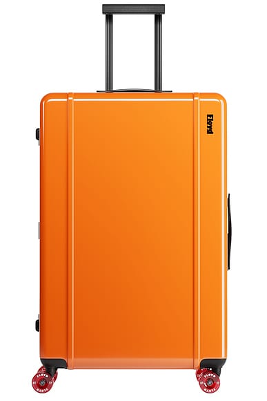 Floyd Trunk Suitcase in Hot Orange