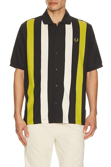 Vertical Stripe Knitted Shirt