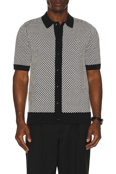 Chequrboard Button Thru Shirt