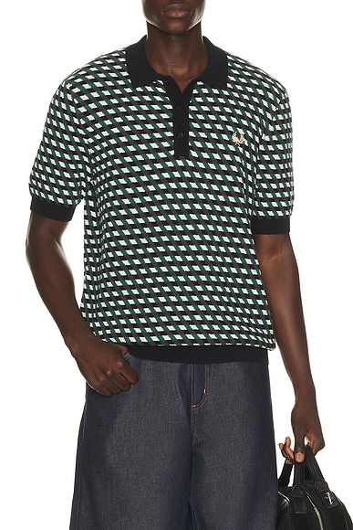 Geometric Knitted Polo
