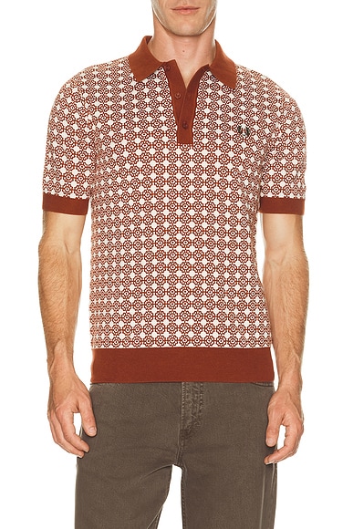Floral Jacquard Polo