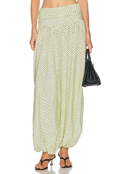 Françoise Nora Pant in Polka Dot Lemon