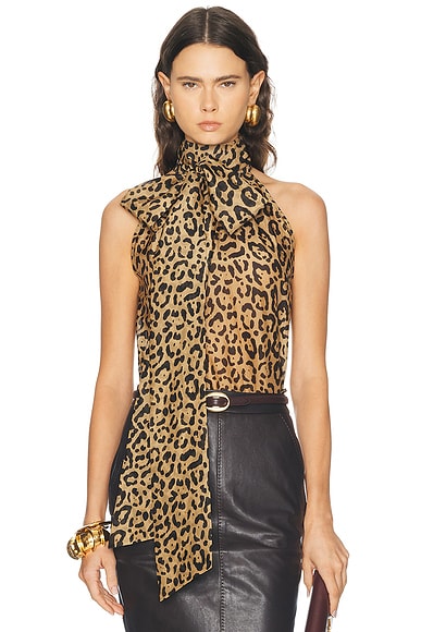 Françoise Susan Blouse in Leopard