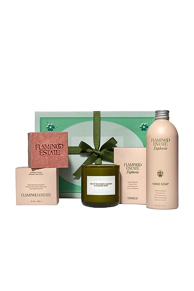 Flamingo Estate Jasmine & Rose Bath Set